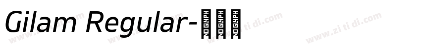 Gilam Regular字体转换